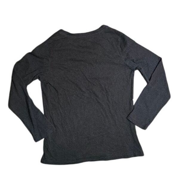 Disney PJ Pajama Pullover‎ Top Black Big Mickey Mouse sz M - Picture 2 of 6